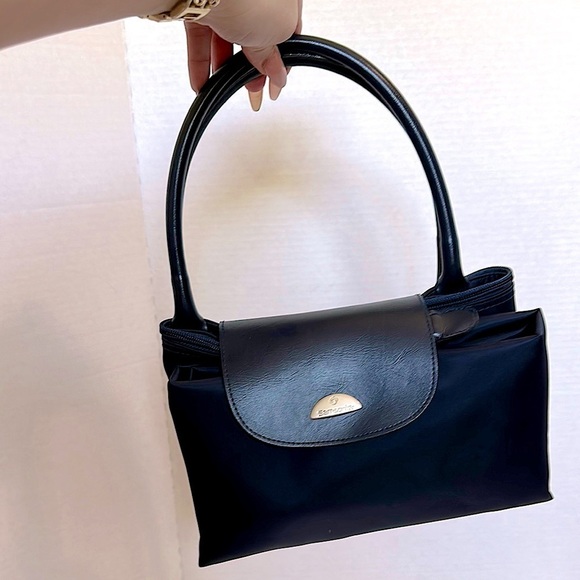 Samsonite navy nylon/ Leather weekender foldable duffle bag - Picture 16 of 16